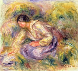 Washerwoman in Blue, 1917